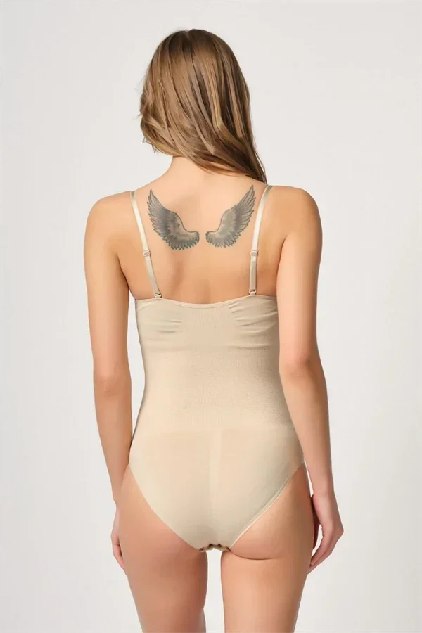 Ten Göğsü Açık Agraflı Body Korse görsel 3