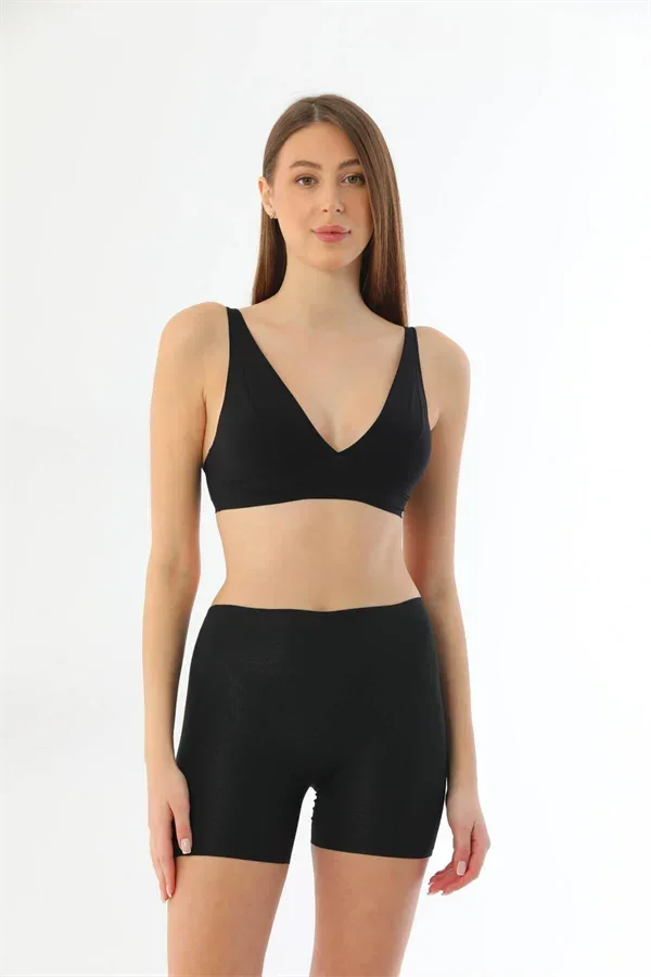 Siyah MI 2703 Lazer Kesim İz Yapmaz Hayalet Boxer görsel 2