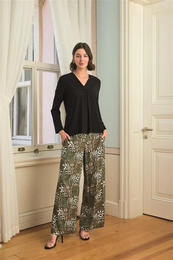 Çiçek Yaprak ve Etnik Desenli Dantelli 3'lü Pijama Takımı görsel 8