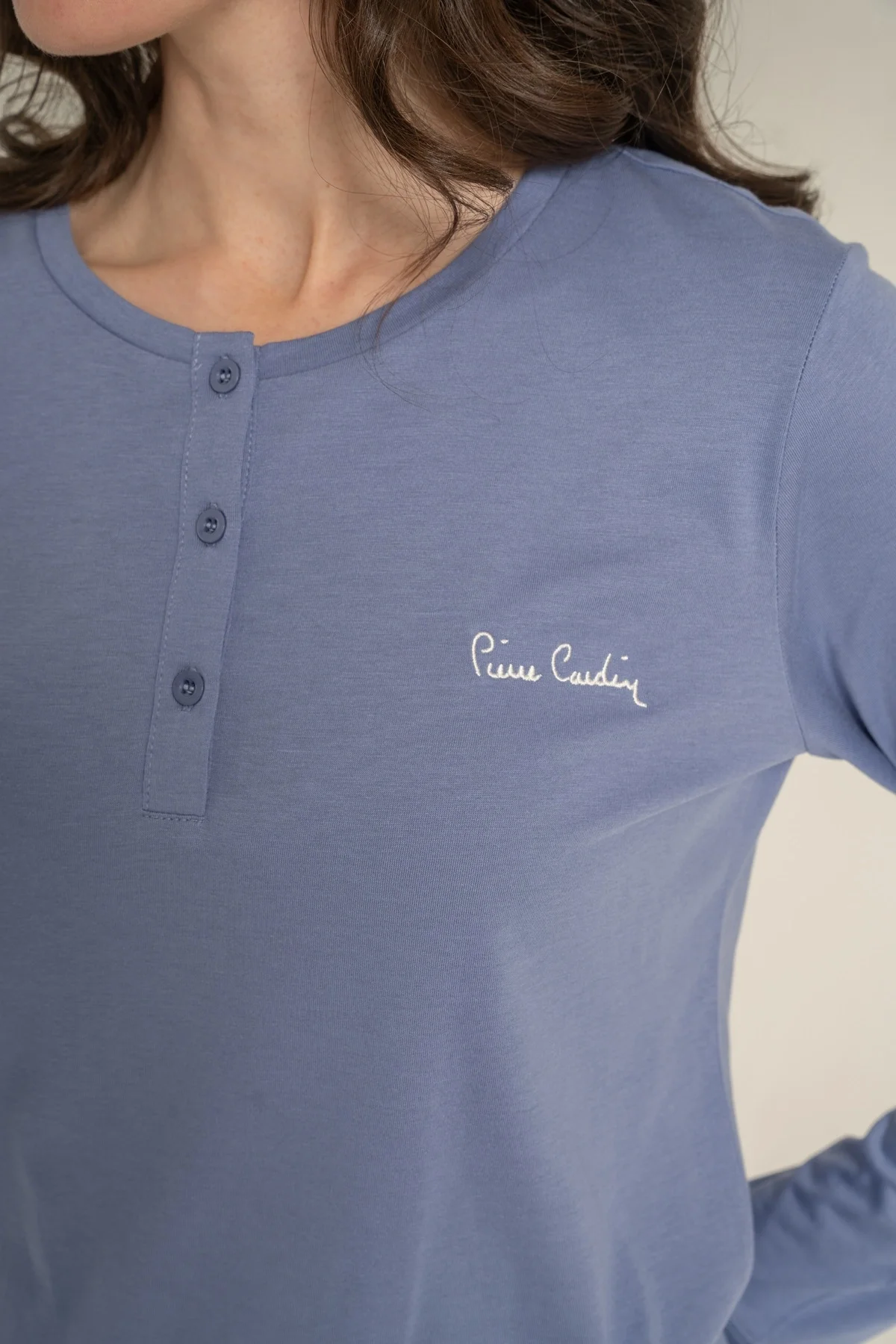 Pierre Cardin Pc9270-X Kadın Uzun Kollu Pijama Takımı görsel 5