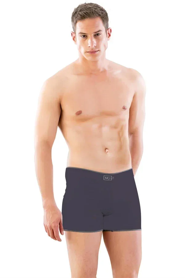 Antrasit MI 2108 Seamless uzun Erkek Boxer