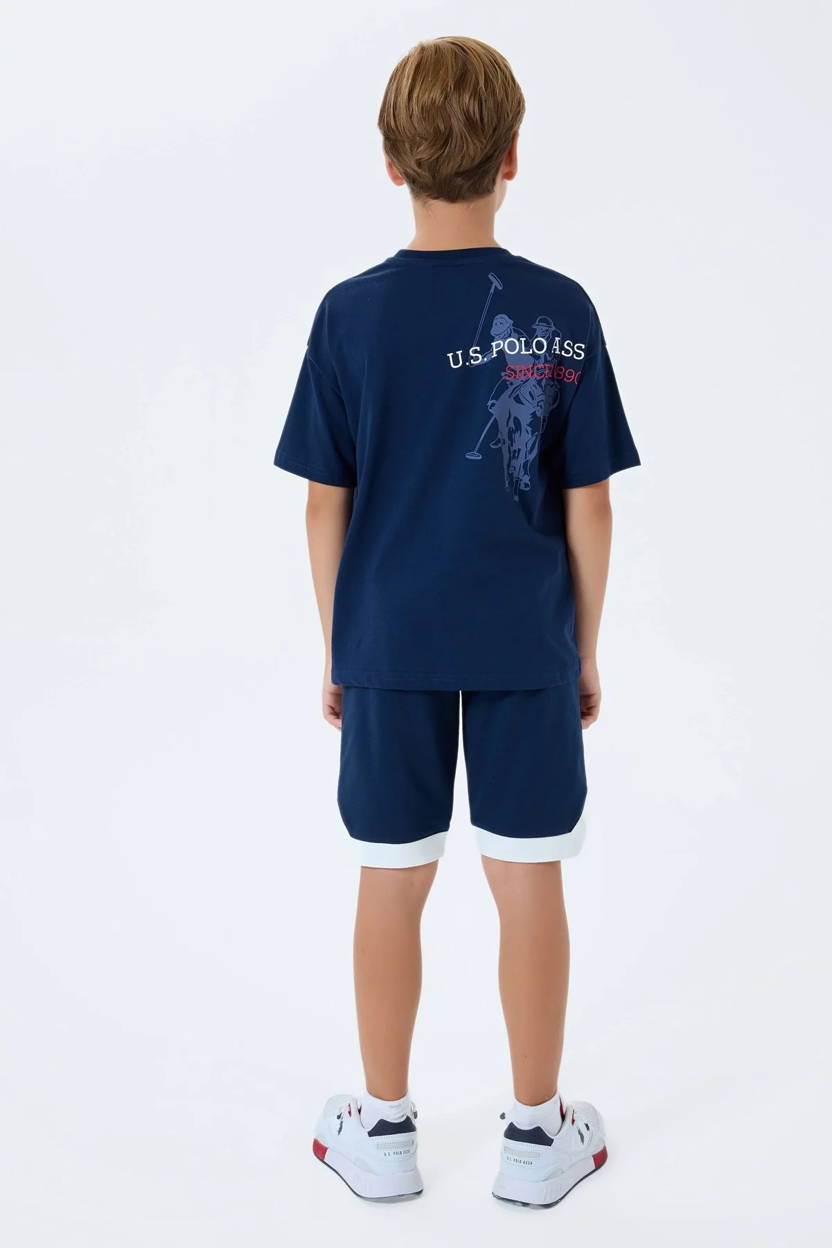 US Polo 2403-4 Erkek Çocuk Bermuda Takım görsel 5