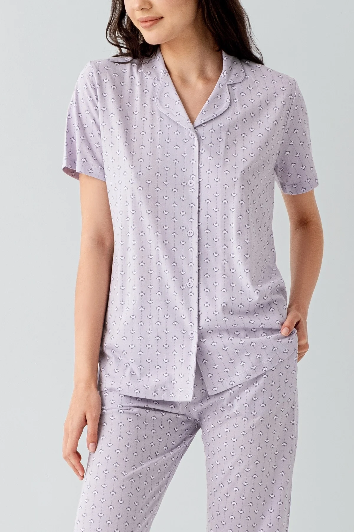Arnetta 3552-S Kadın Gömlek Pijama Takım görsel 3