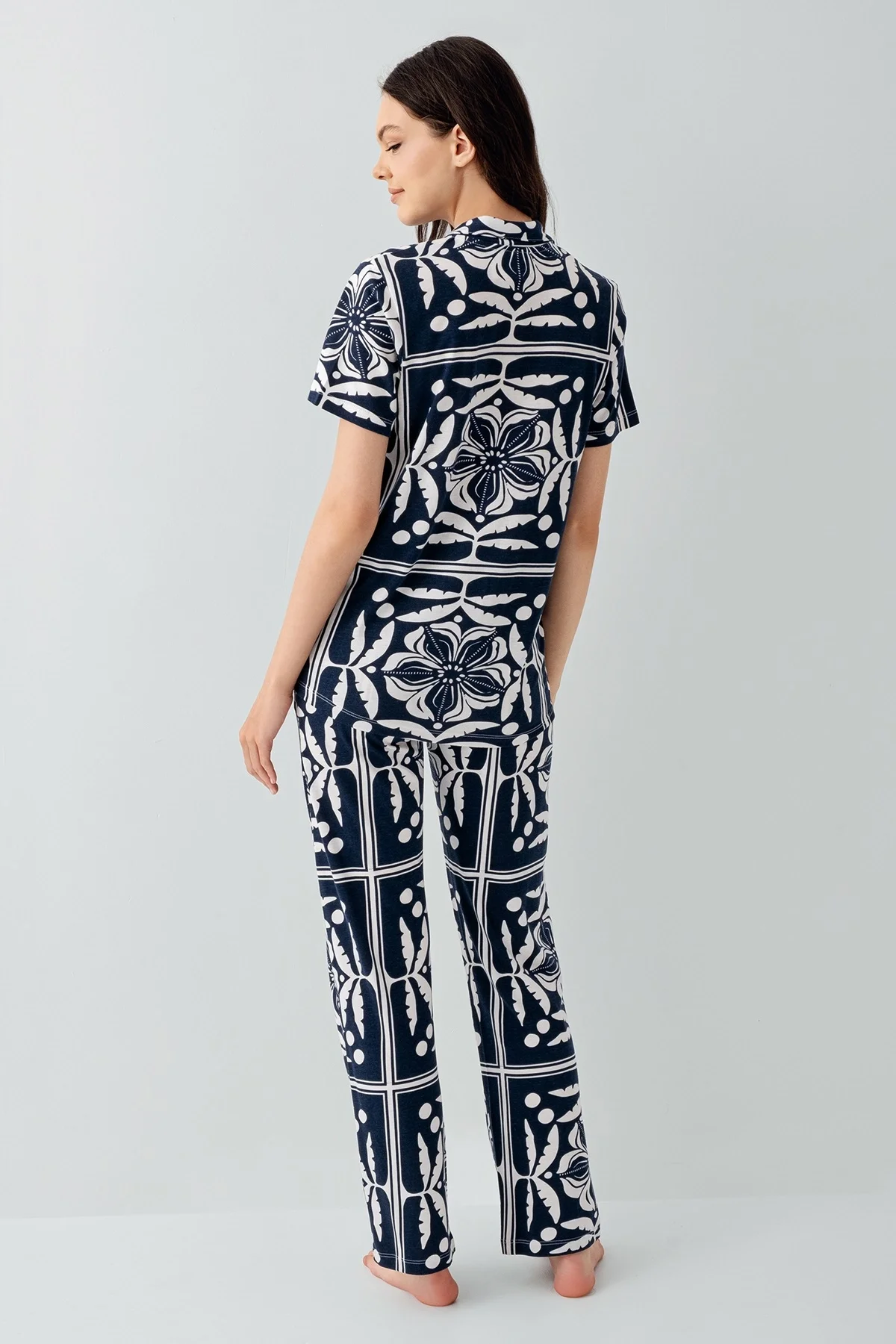 Arnetta 3567-S Kadın Gömlek Pijama Takım görsel 4