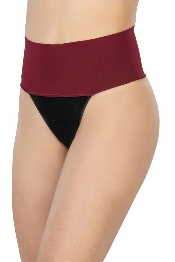 Bordo MI 2048 Seamless Çift Renk String Korse