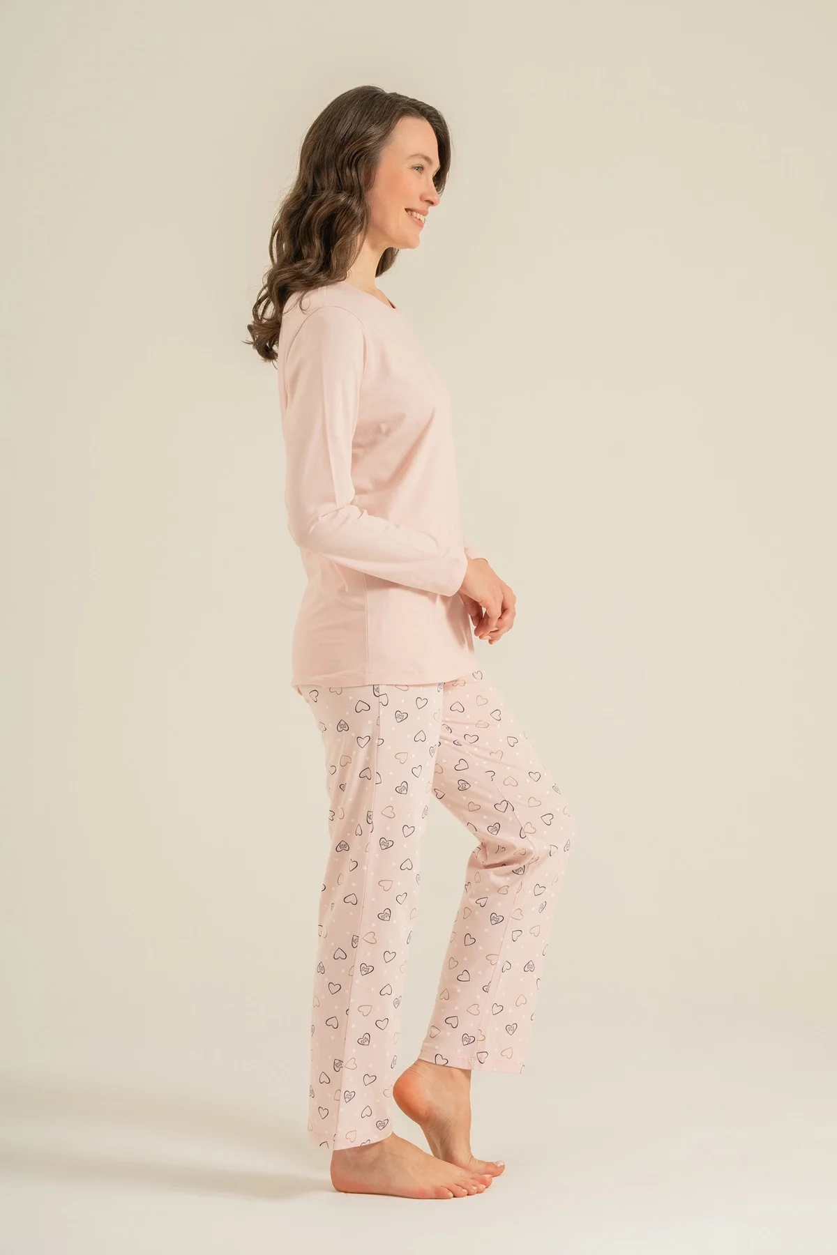 Rolypoly Rp3902-S Kadın Uzun Kol Pijama Takım görsel 5