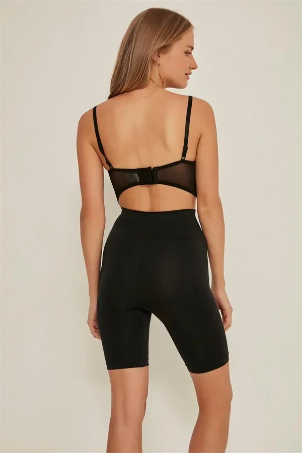 Siyah MI 3005 Soft Uzun Paçalı Boxer Korse görsel 5