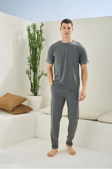 Kocabey 2092 Erkek O.Yaka Pijama Takım