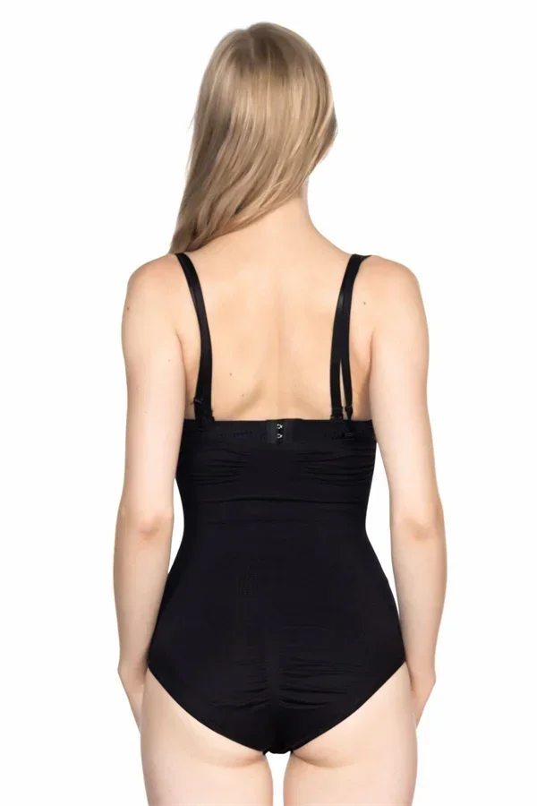 Siyah Göğsü Açık Body Korse görsel 2