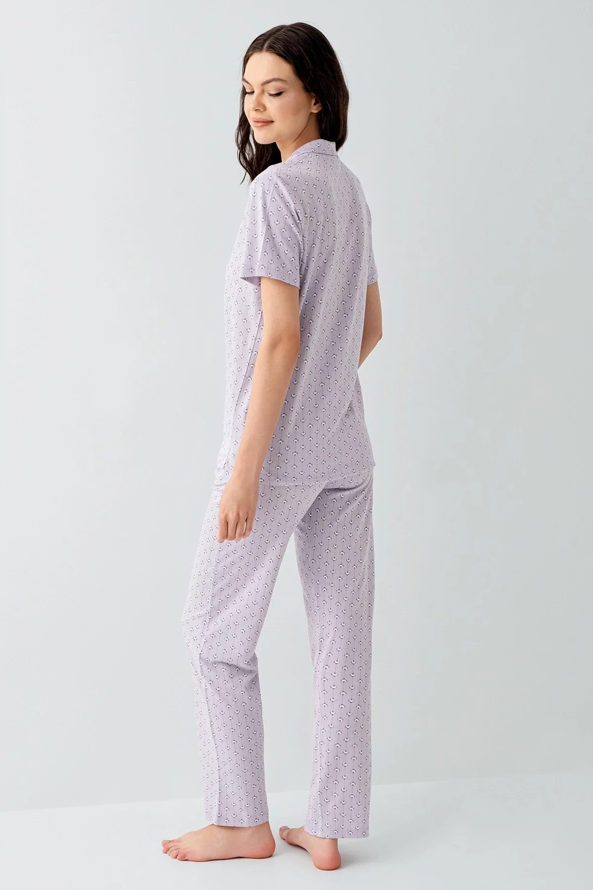 Arnetta 3552-S Kadın Gömlek Pijama Takım görsel 4