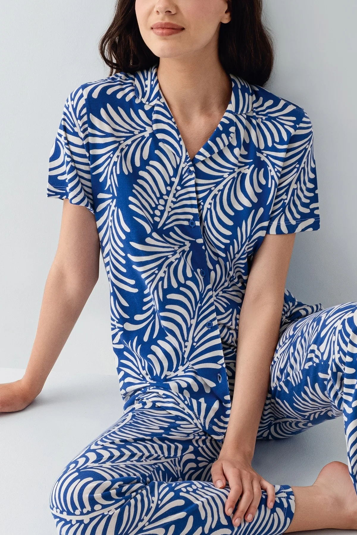 Arnetta 3607-S Kadın Gömlek Pijama Takım görsel 3