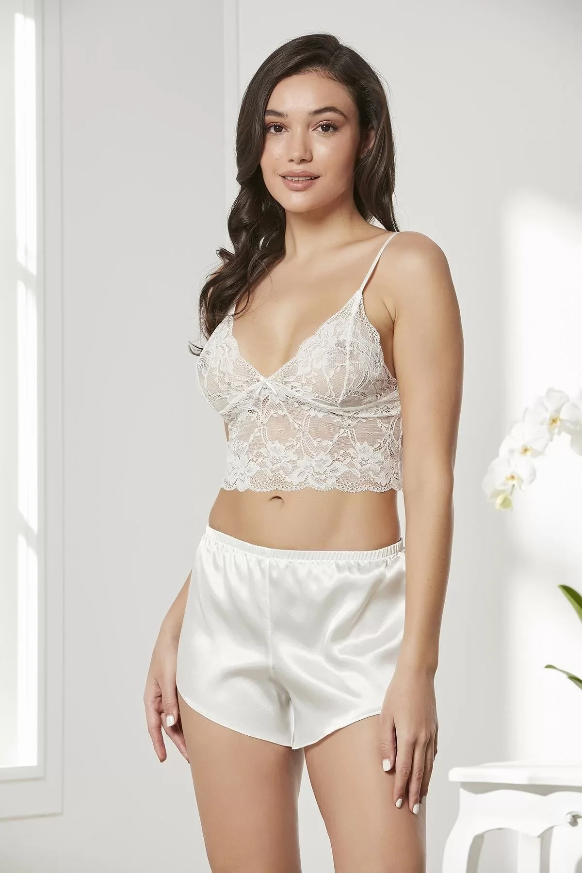 Pierre Cardin 7005 Sabahlıklı Şort Gecelik Takım görsel 4