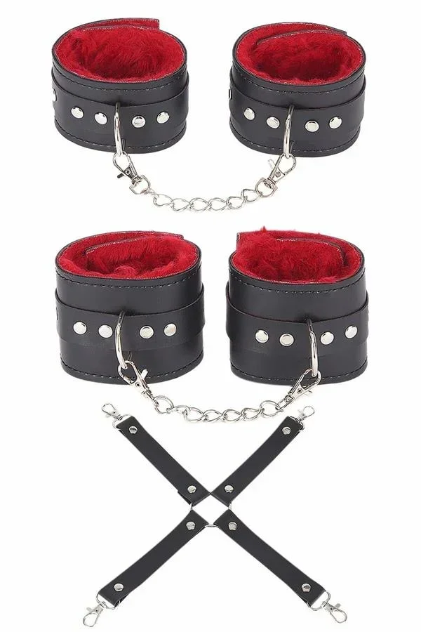 Siyah Kırmızı Harness Aksesuar Set görsel 2