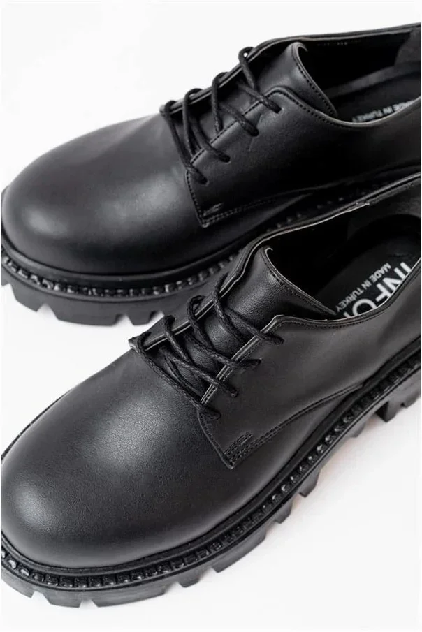 Kadın Loafer Ayakkabı Ayakkabı Bağcıklı Tabanlı Yüksek Casual Günlük görsel 5