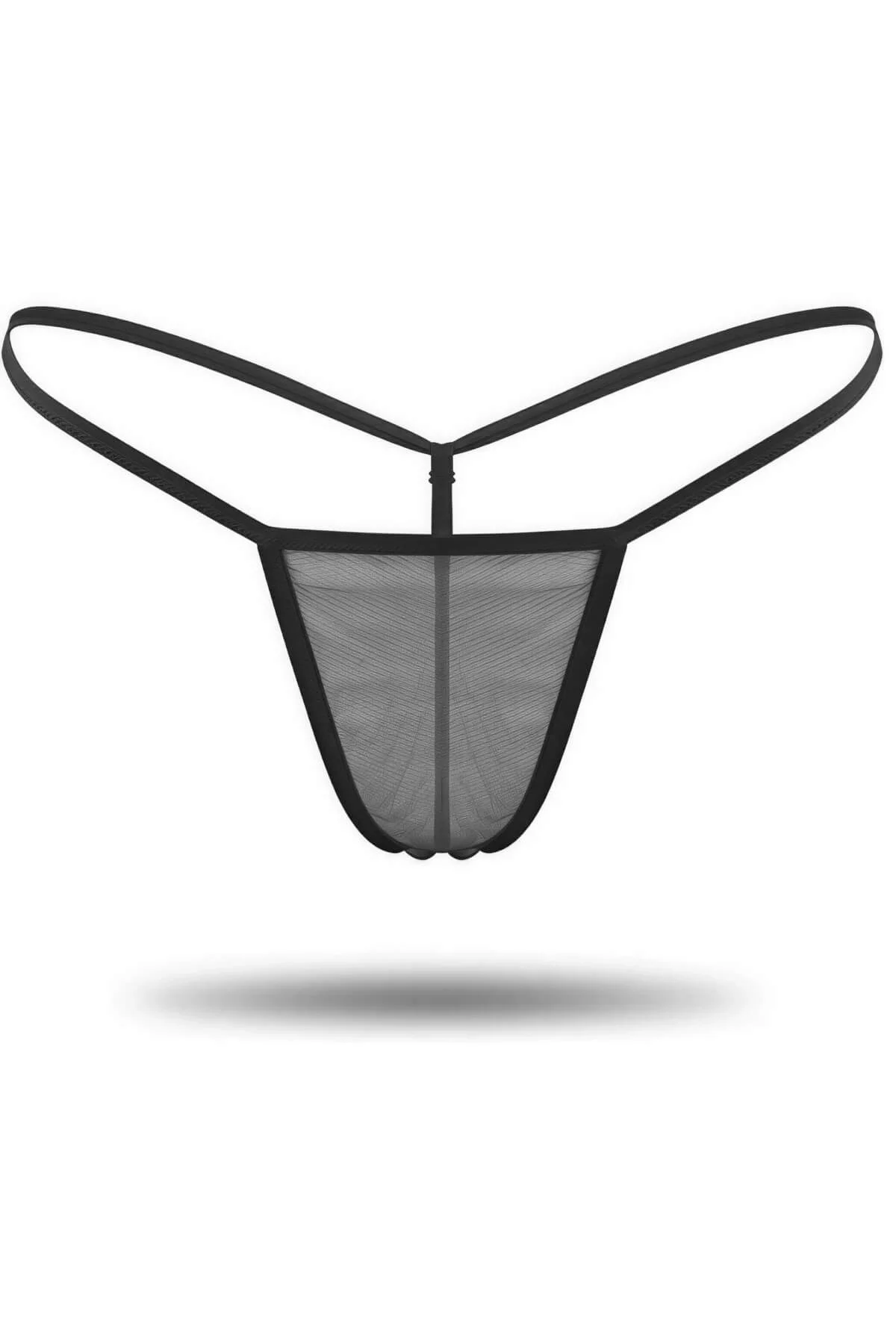 3'lü Renkli Tül String Tanga TM0369 görsel 3
