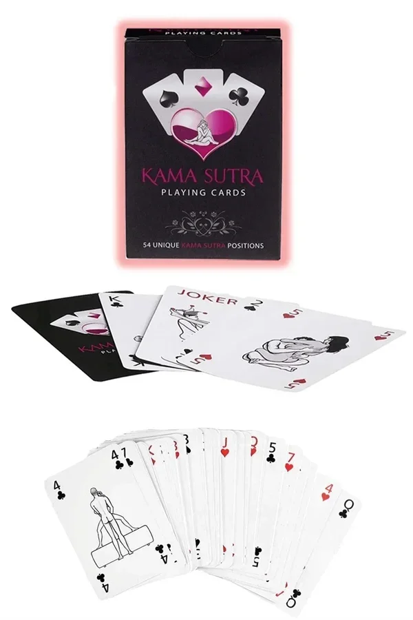 Görselli Oyun Kartı Kama Sutra Kelepçe Set görsel 2