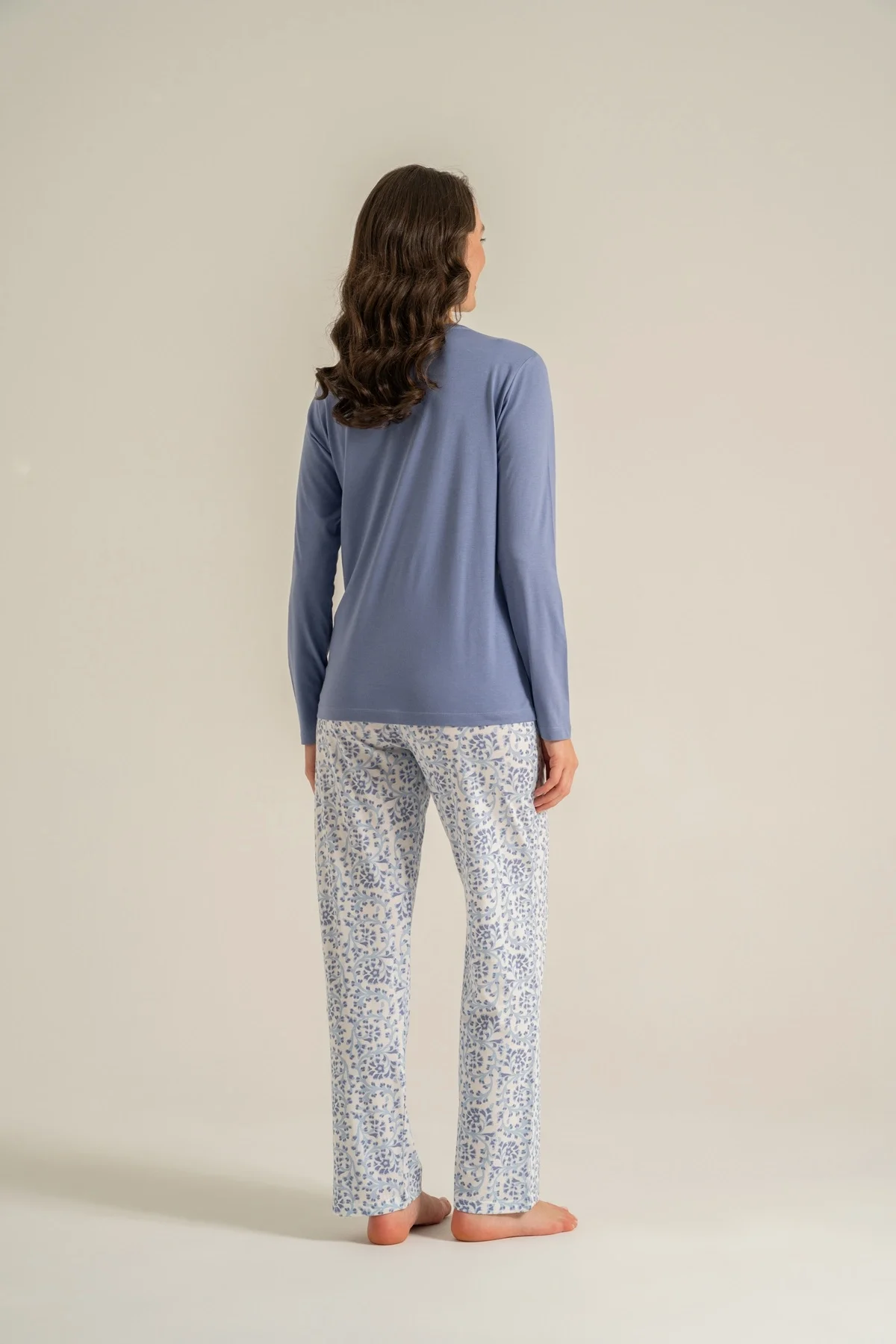 Pierre Cardin Pc9270-S Kadın Uzun Kollu Pijama Takımı görsel 8