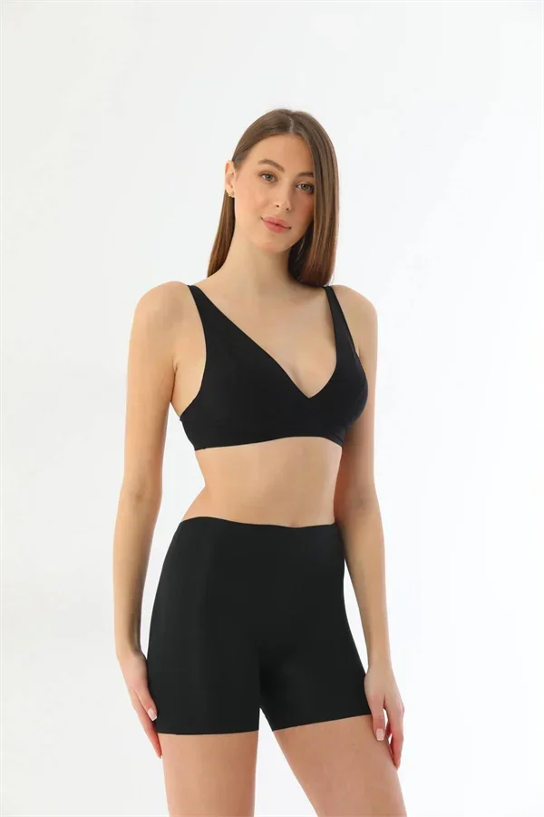 Siyah MI 2703 Lazer Kesim İz Yapmaz Hayalet Boxer görsel 10