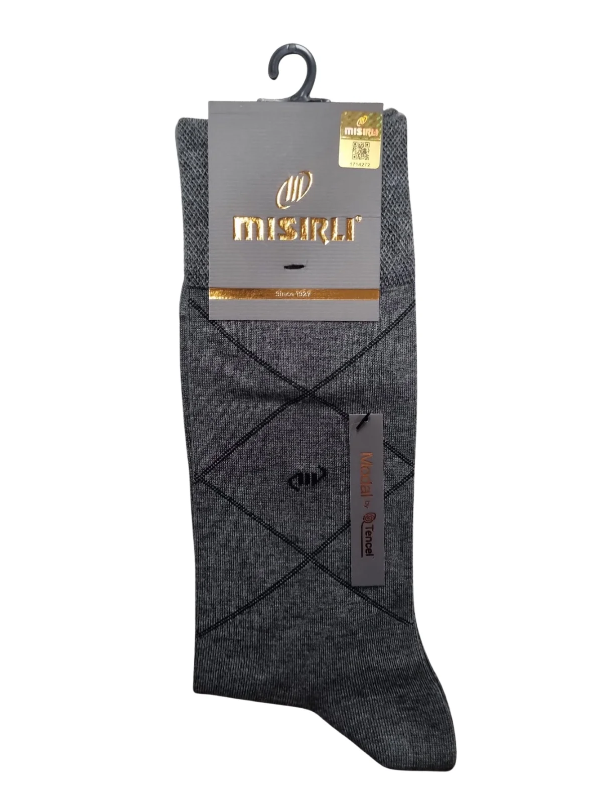 Mısırlı 61052 Erkek Modal Tencel Desenli Soket Çorap görsel 4