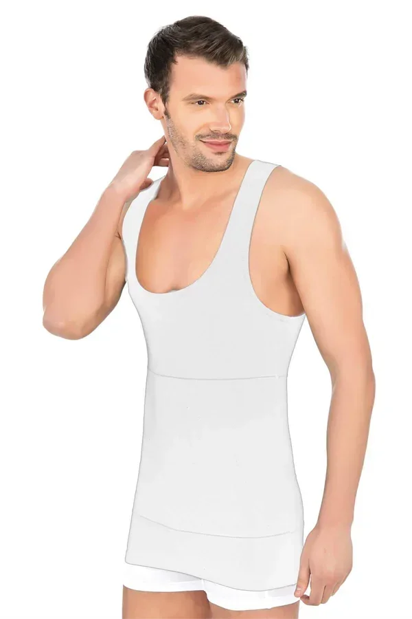 Beyaz MI 1400 Modal Cotton Erkek Atlet Korse