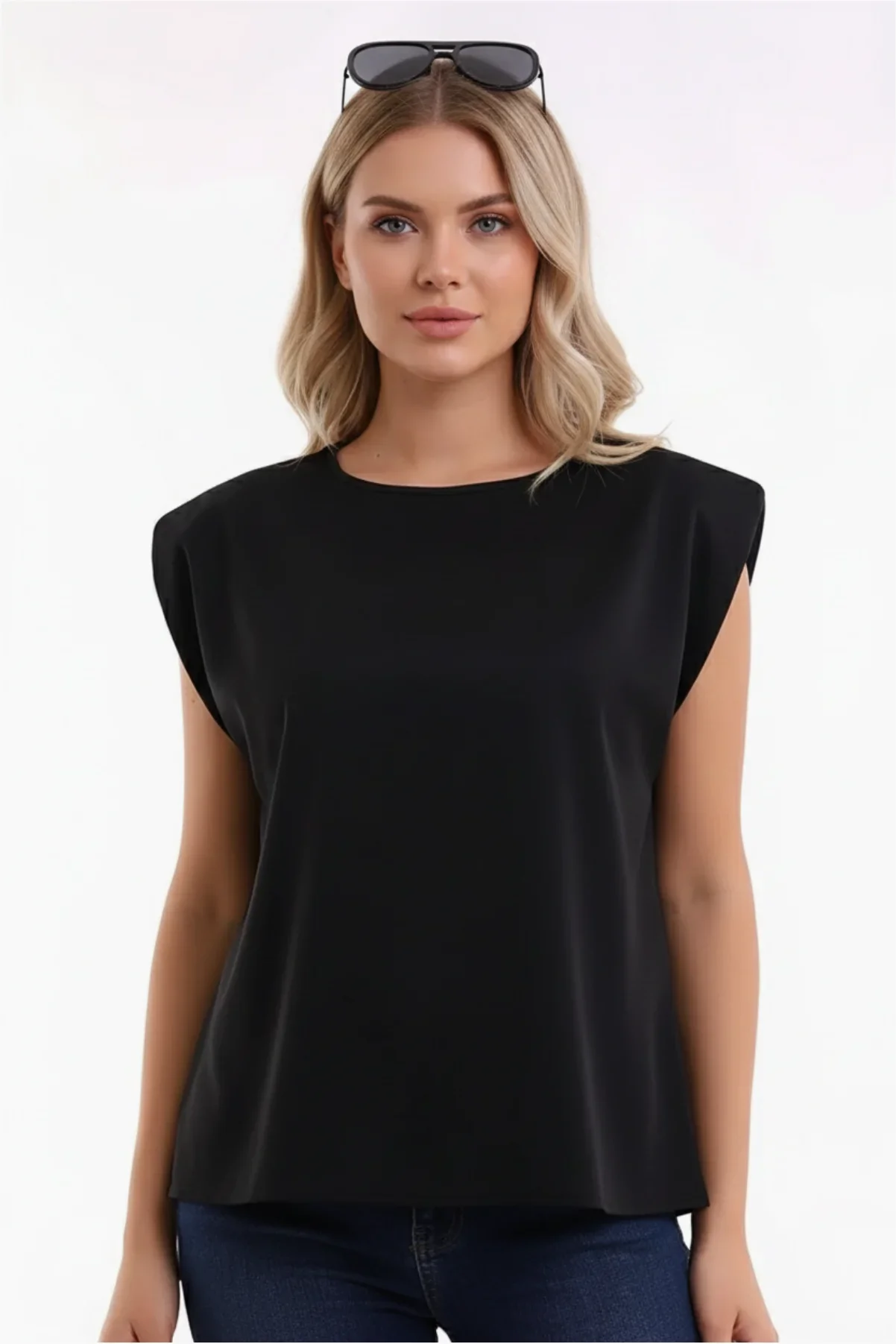 Kadın Omuz Vurgulu Şık Bluz