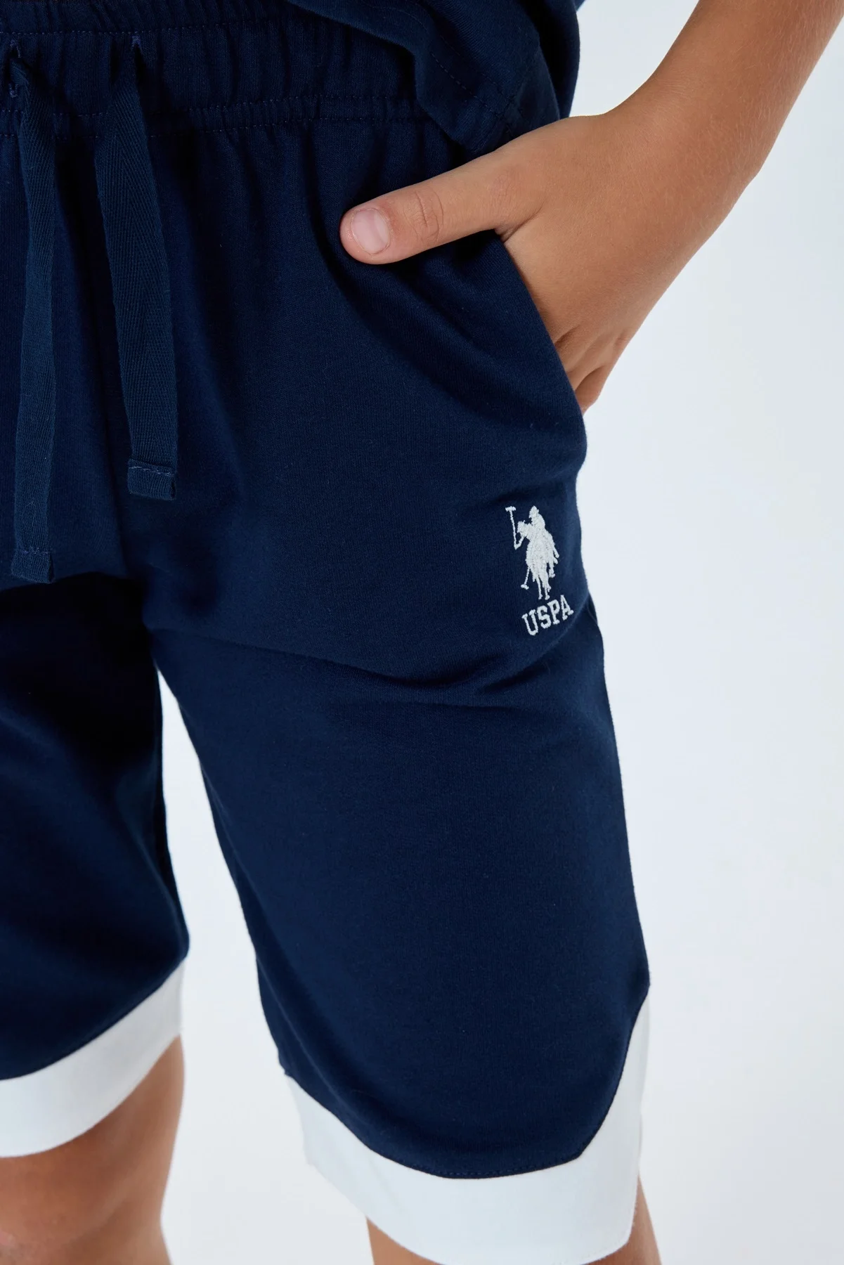US Polo 2403-4 Erkek Çocuk Bermuda Takım görsel 4