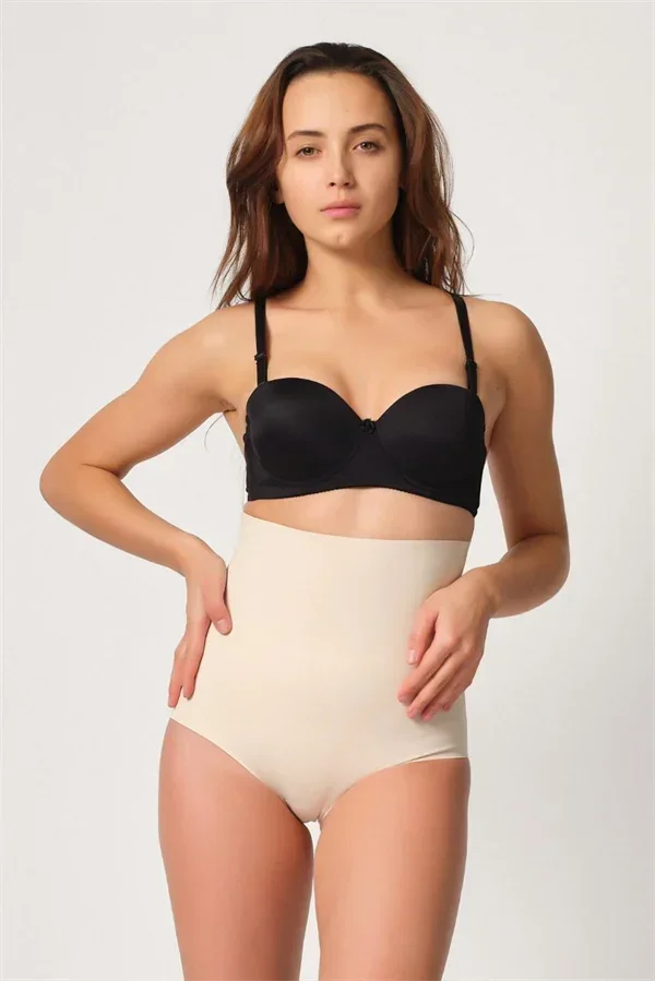 Ten MI 2708 Lazer Yüksek Bel Kesim Slip Hayalet Korse