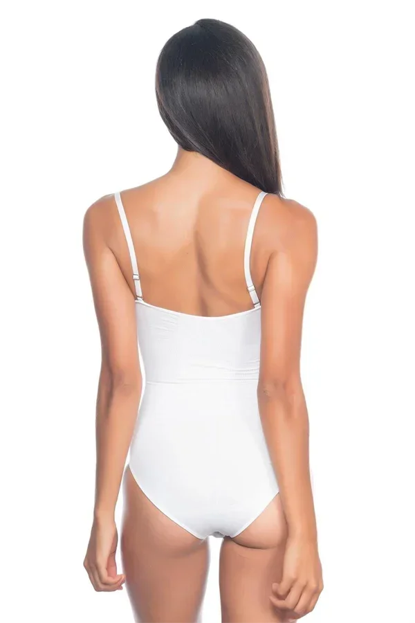 Beyaz Desenli Body Korse görsel 3
