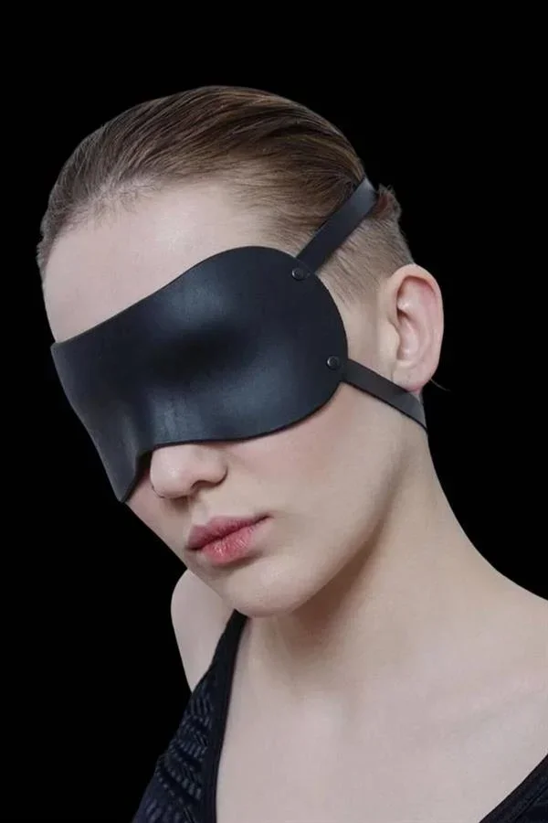 Düz Siyah Maske Uyku Gözlüğü görsel 2