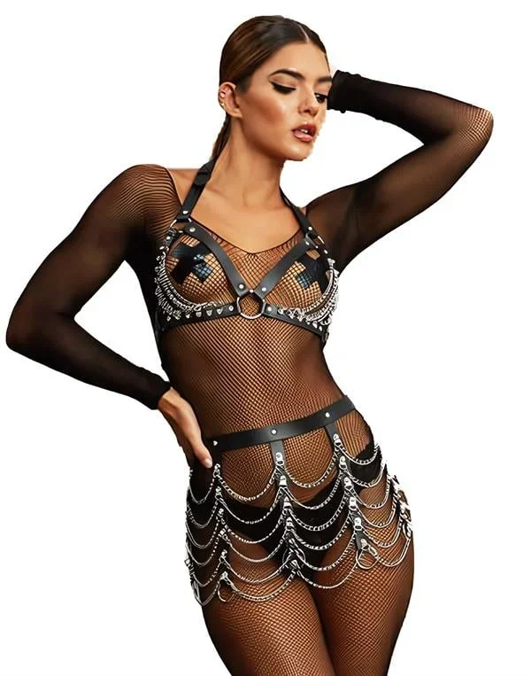 Zincir Detaylı Harness Aksesuar
