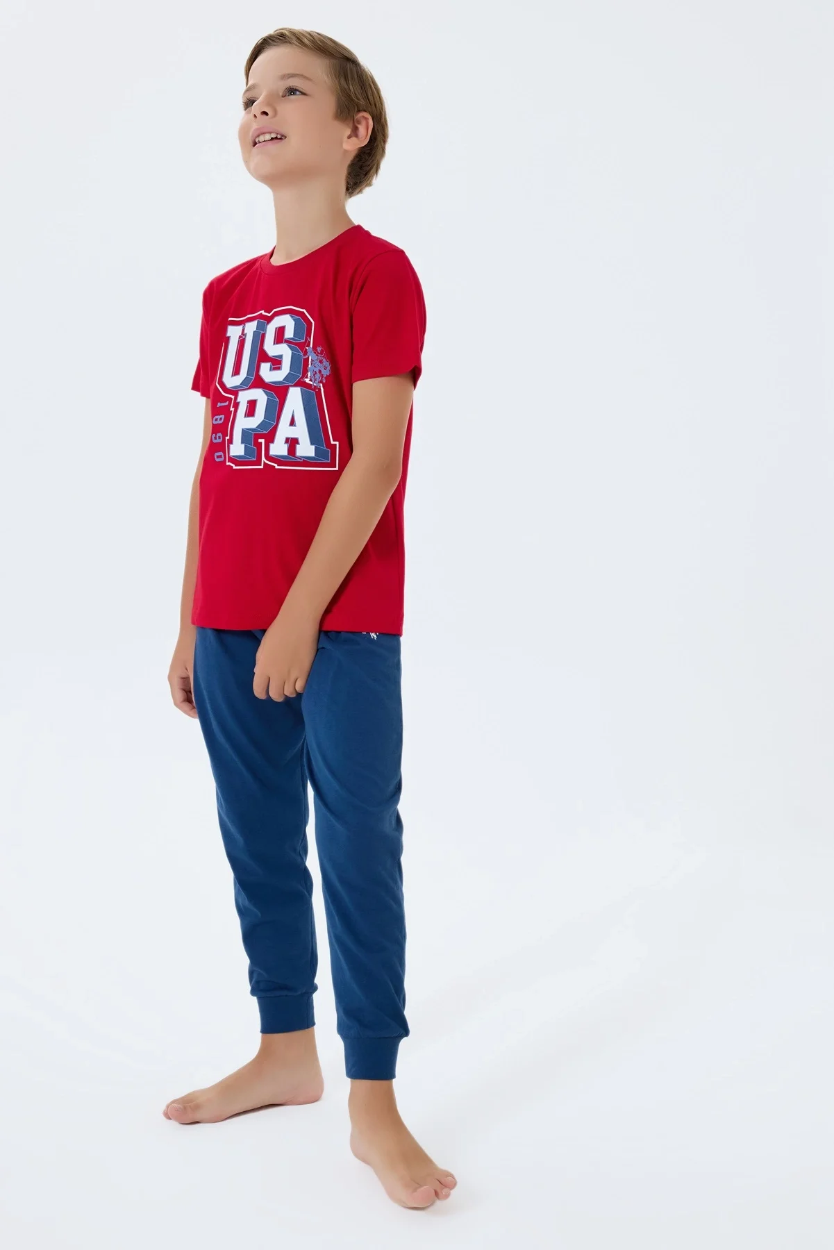 US Polo 2410-G Erkek Garson Pijama Takım görsel 3