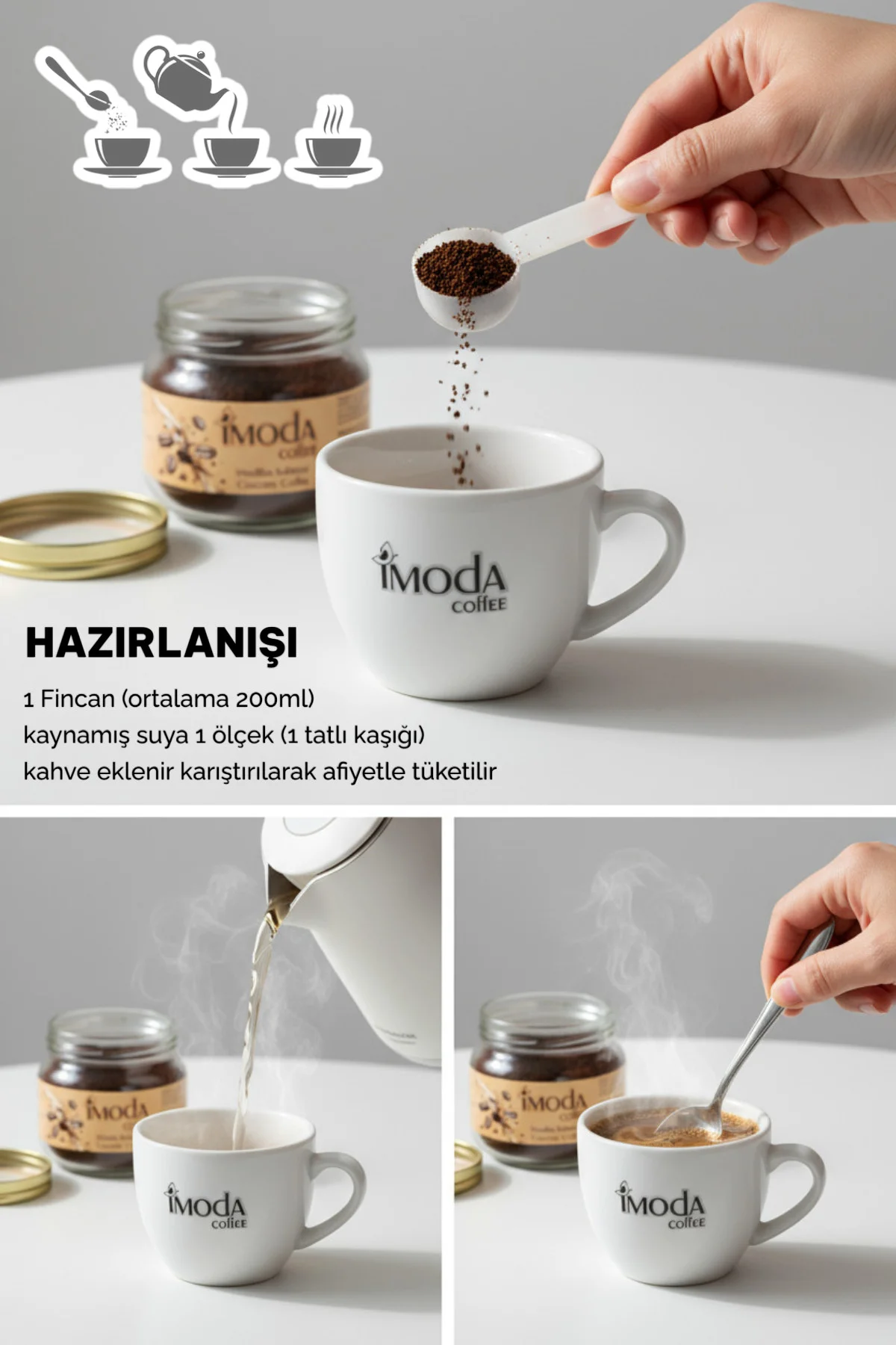 Hindiba Kahvesi 150 gr Cam Kavanoz – 60 Kullanımlık Granül Kahve, Yumuşak İçim görsel 2