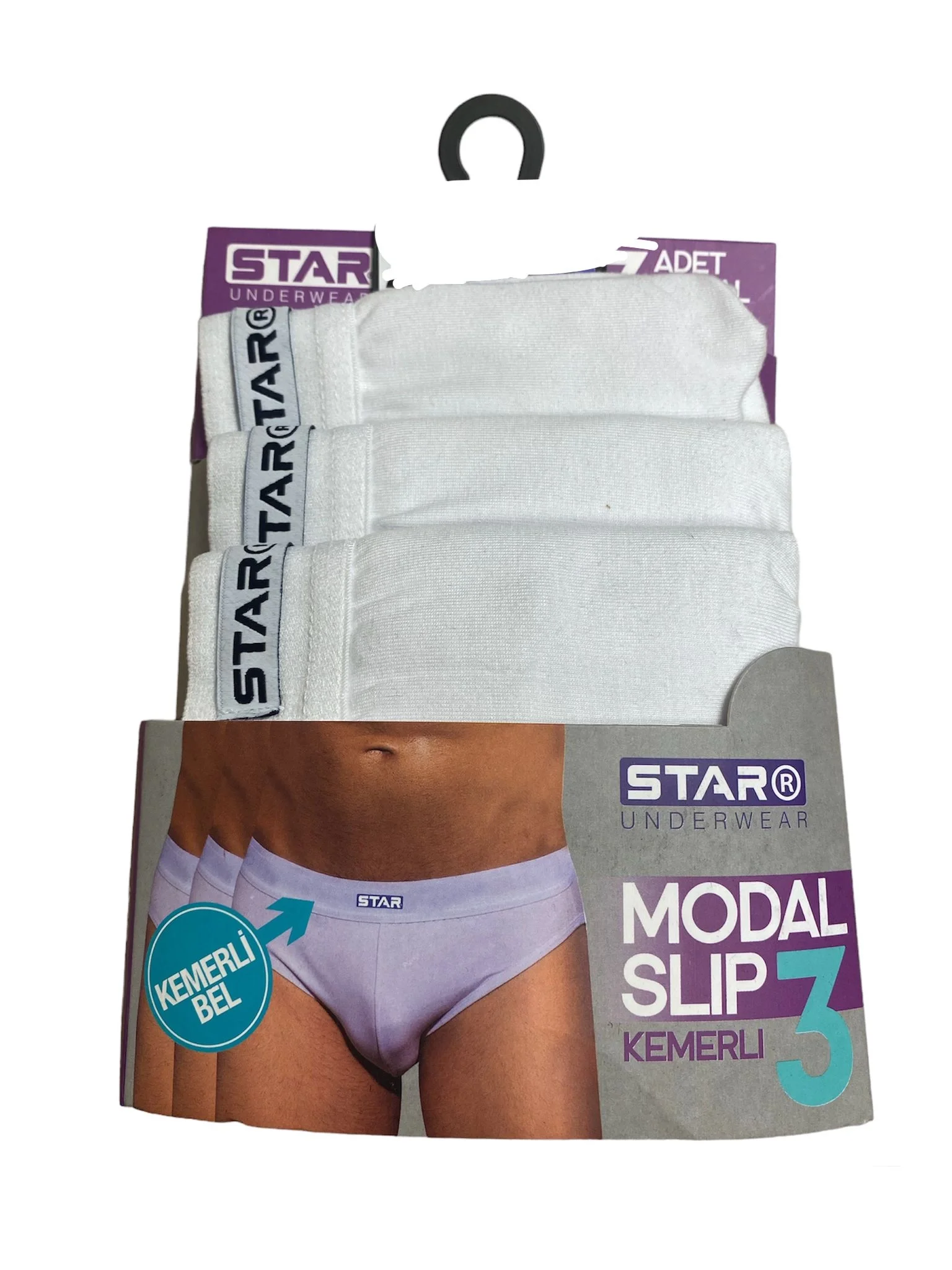 Star 109 Erkek 3'lü Modal Slip görsel 2