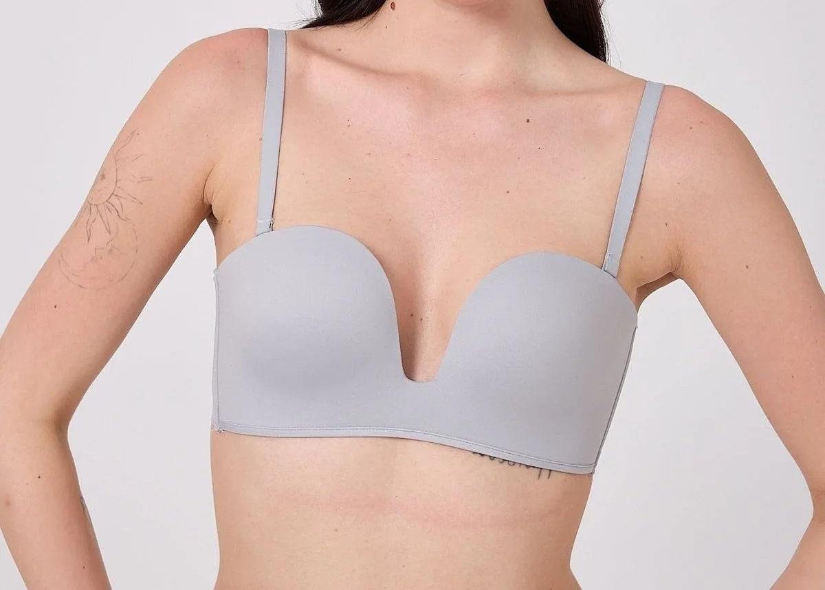 Freshness MSF05 Destekli V Dekolte Lazer Kesim Sütyen görsel 2