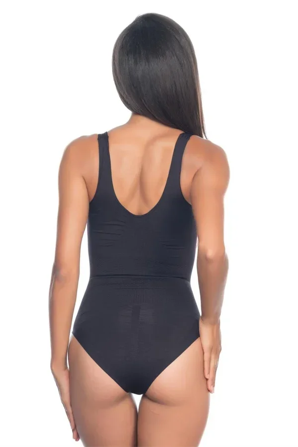 Siyah Kalın Askılı Body Korse görsel 3