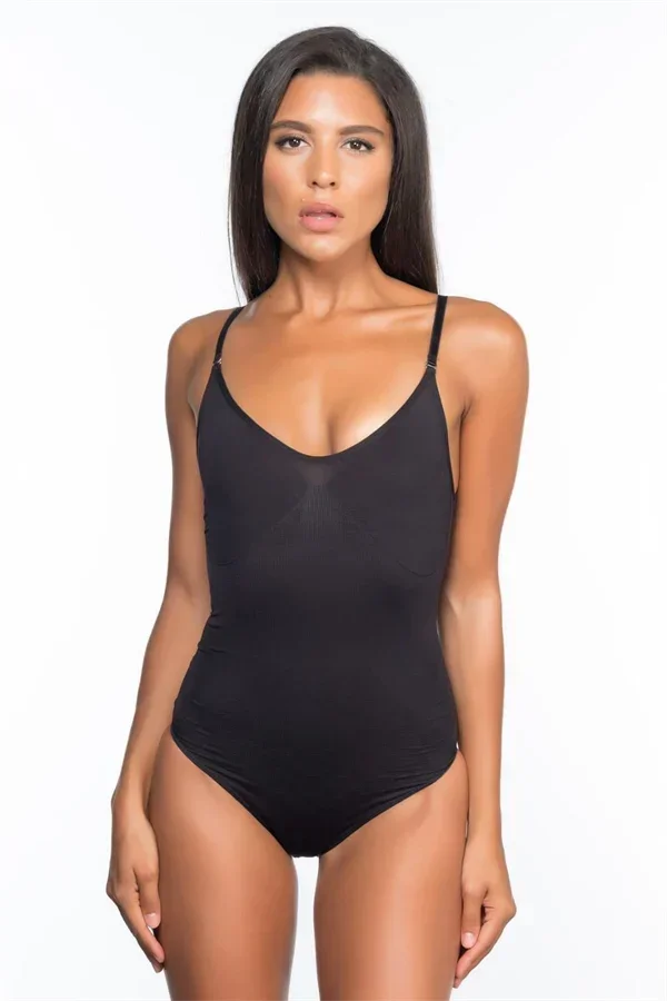 Siyah Desenli Body Korse