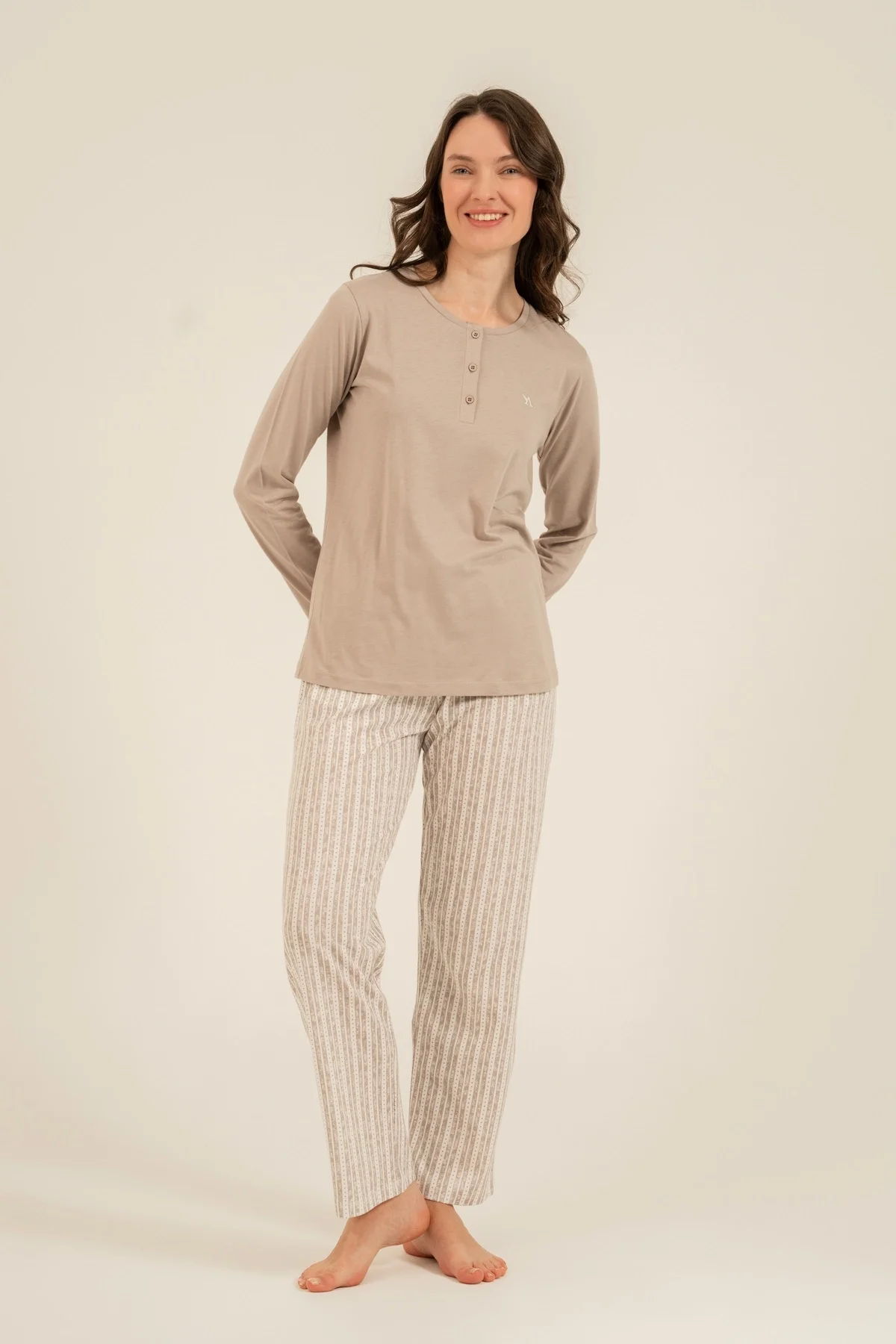 Arnetta 3779-x Kadın Uzun Kollu Pijama Takım görsel 2