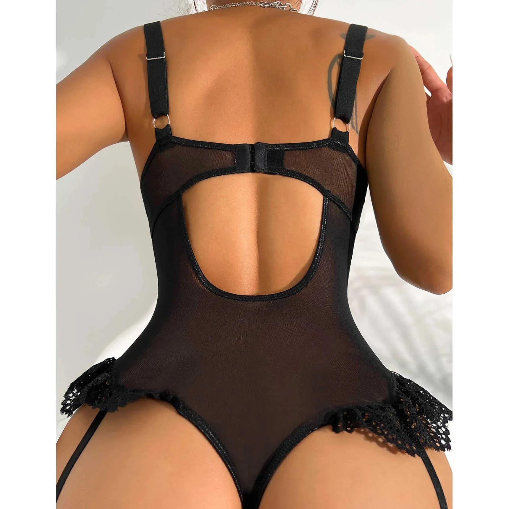 For Dreams 8450 Dantelli Bodysuit görsel 5