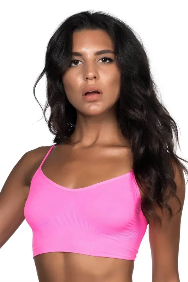 Neon Fuşya MI 4003 Soft İp Askı Büstiyer görsel 2