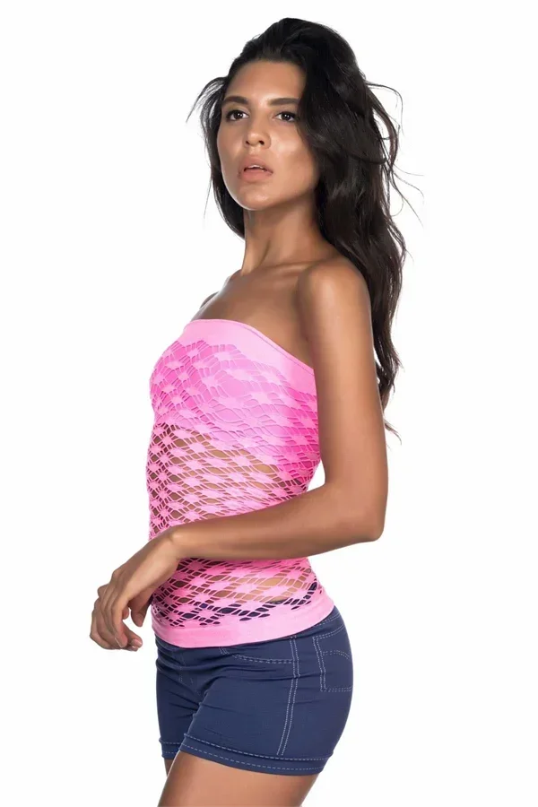 Pembe MI 5034 Büstiyer Atlet Korse görsel 3