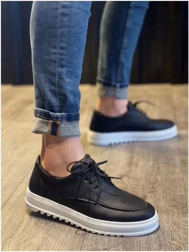 Erkek Ayakkabı Ayakkabı Bağcıklı Klasik Cilt Casual Ofis Dengeli