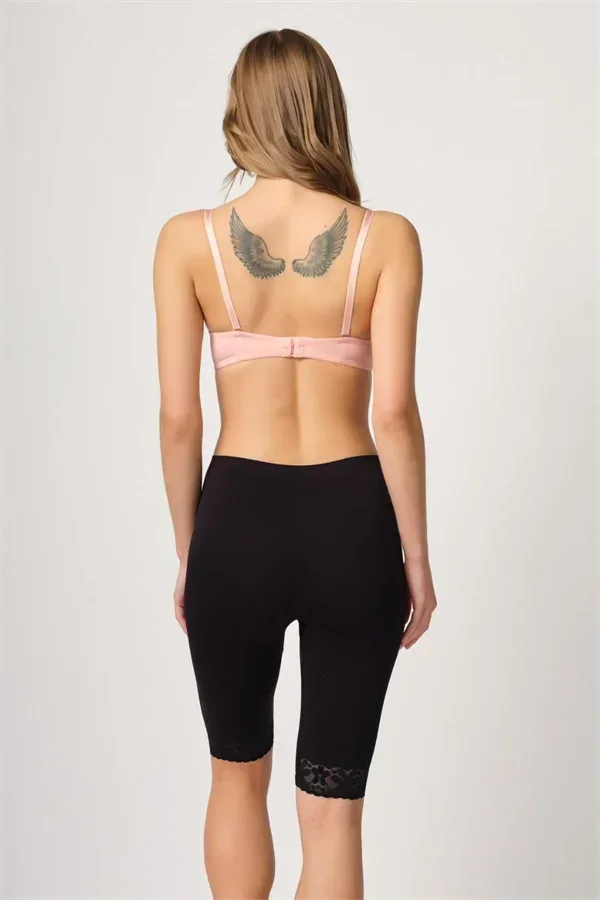 Siyah MI 3004 Soft Uzun Paça Dantel Boxer görsel 3