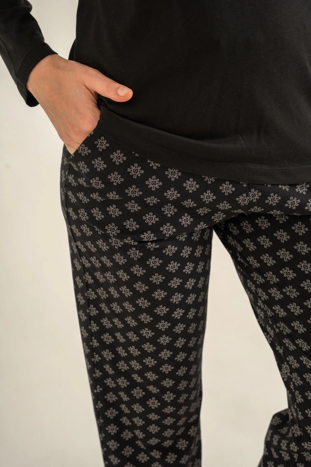 Pierre Cardin Pc9289-X Kadın Uzun Kollu Pijama Takımı görsel 5