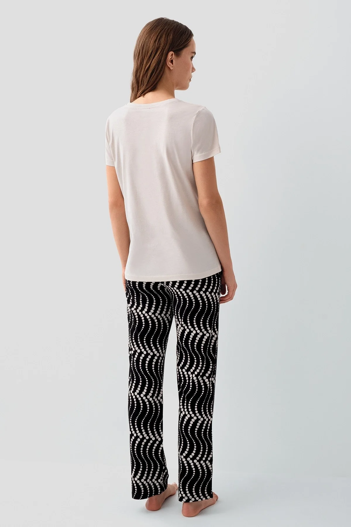Pierre Cardin PC9165-S Kadın Kısa Kol Pijama Takımı görsel 3