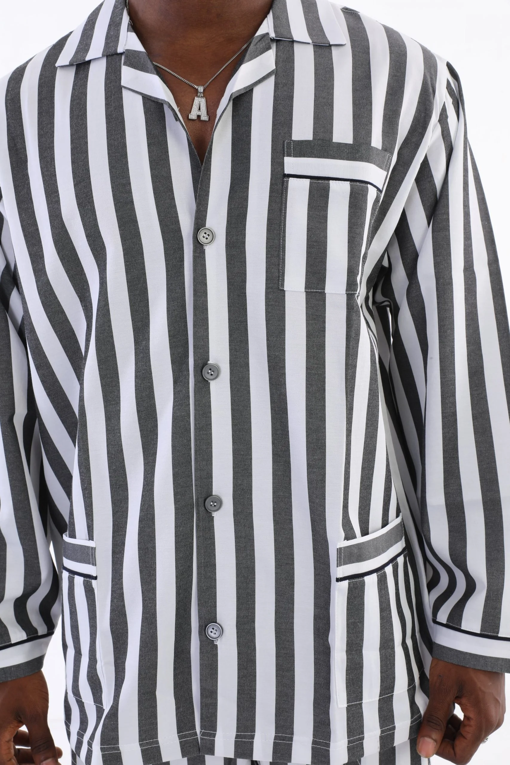 Kocabey 4007 Uzun Kol Çizgili Gaffur Erkek Pijama Takım görsel 7