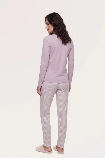 Pjs 30149 Kadın Uzun Kol Pijama Takımı görsel 4