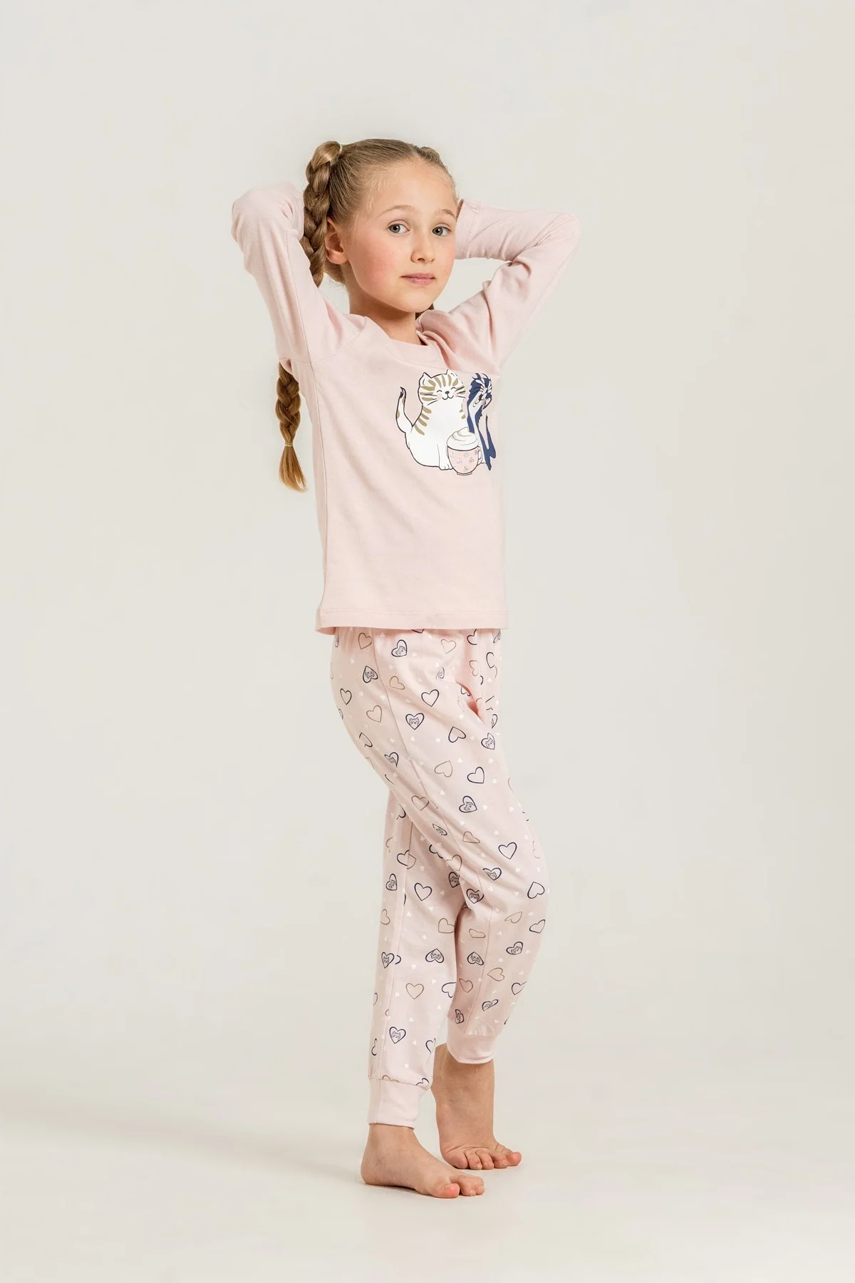 Rolypoly Rp3902-G Kız Çocuk Uzun Kol Pijama Takım görsel 2