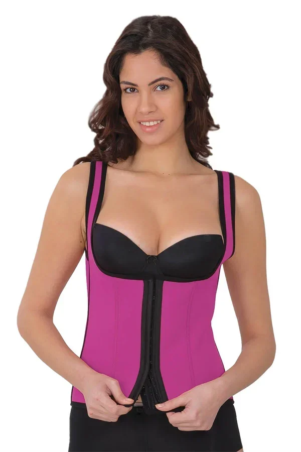 Pembe MI 9173 Terletici Agraflı Göğsü Açık Atlet Korse