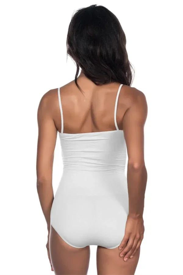 Beyaz MI 1923 Soft İp Askılı Çıtçıtlı Body görsel 3