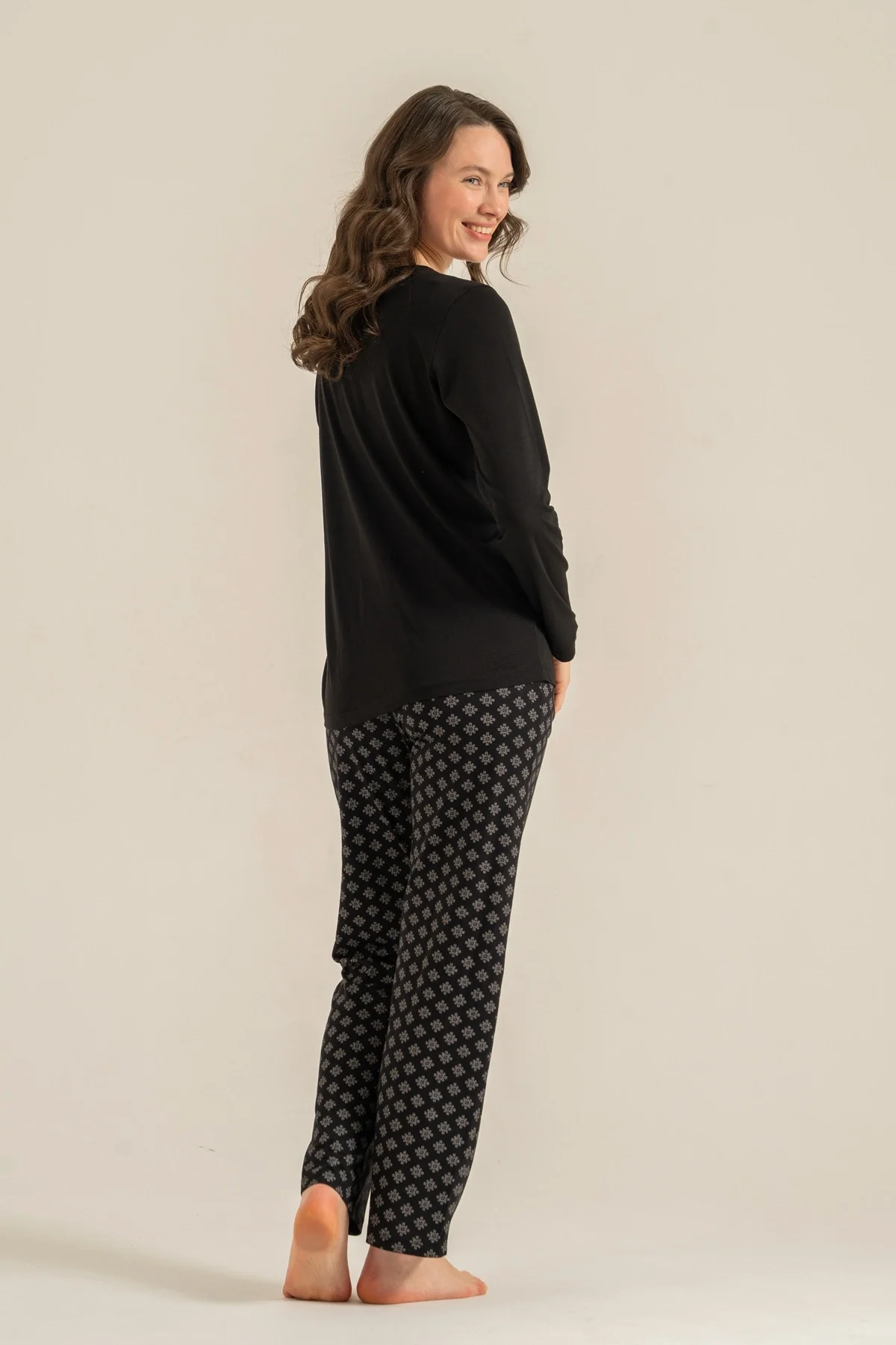 Pierre Cardin Pc9289-S Kadın Uzun Kollu Pijama Takımı görsel 2